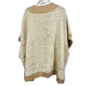 Acrylic poncho sweater-one size